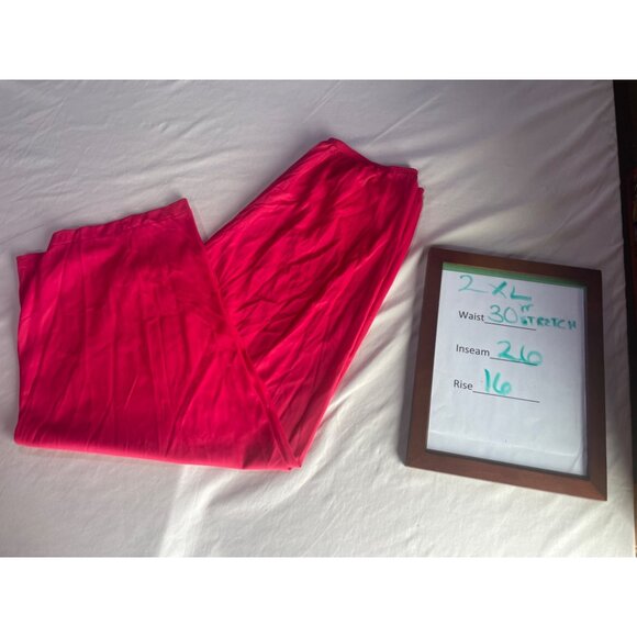 Vassarette Vintage Red Pjs Pajamas Nylon Summertime Comfy Cool xxxl Top xxl Bott - Picture 8 of 8